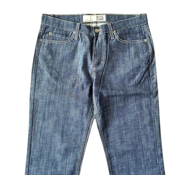 Rustic Dime Men's Slim Fit Rustic Indigo Zip Fly Stretch Jeans Size 32 NWT $60 - Picture 4 of 7